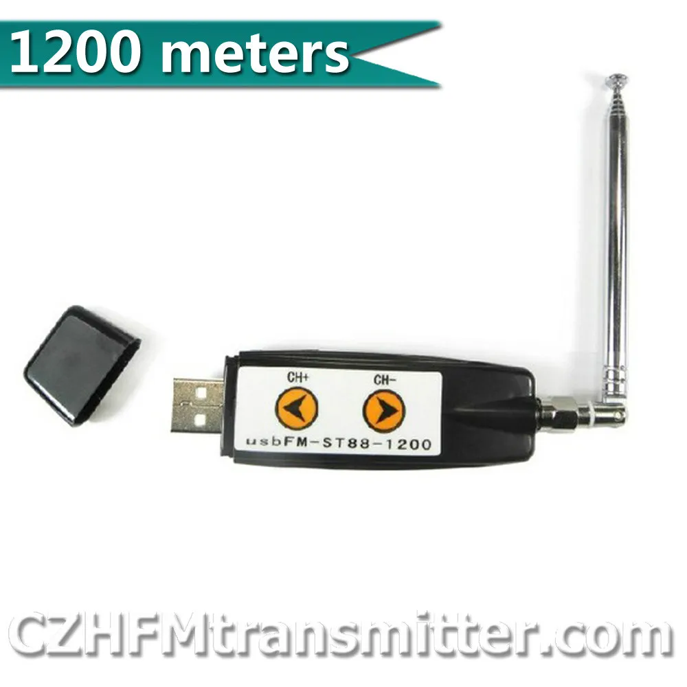 USB fm вещательный передатчик беспроводная звуковая карта стерео 7,1 канал 1200 метров 76-108 МГц