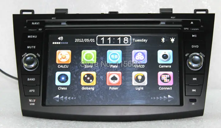 RoadRision Автомобильная dvd-навигационная система для нового Mazda 3 DVD 2010 2011 2012 2013 с Bluetooth Radio RDS IPOD, USB МЖК CANBUS Карты