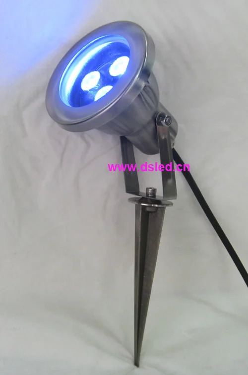 Из нержавеющей стали светодиодный прожектор с Спайка, DS-10-47-12W-RGBW, 4in1, 12 В DC 30 шт. + светодиодный свет лужайки 3X1 Вт белый цвет 12 В DC 60 шт