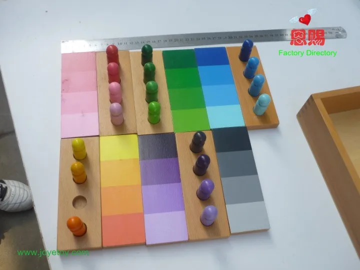 3056 Стандартный в сбалансированном цветовом оформлении игра sensral материалы montessori для дома и школы образовательные Развивающие игрушки для нетоксичные игрушки из дерева