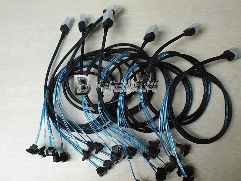 Tangda MINI SAS 36 p SFF 8087 turn 4 SATA 7 p 90 градусов tieline 1 метр