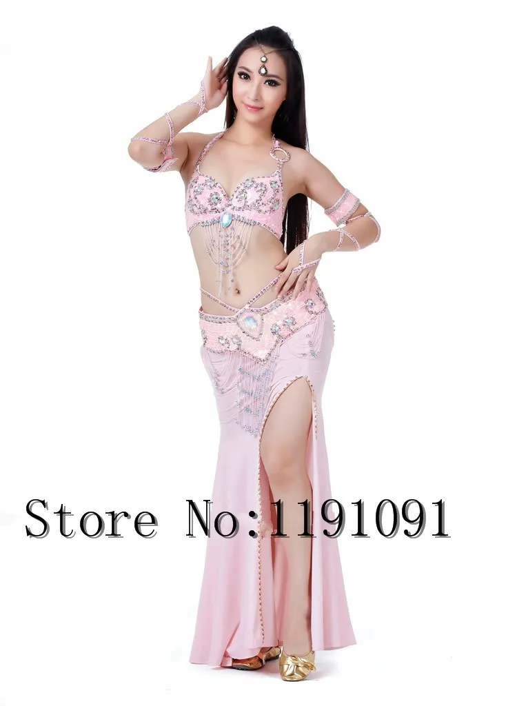 Одежда для индийского беллиданса, 3 компл. Размера S / M / L, 10 цветов 700#