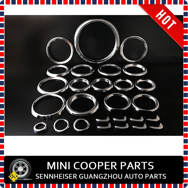 Фирменная Новинка Хром Материал внутренний комплект подходит для Mini Cooper R55/6/7/8/9(27 шт./компл