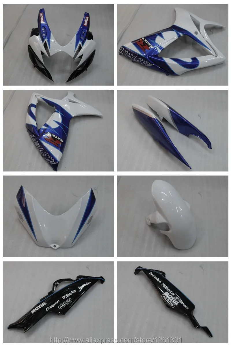 Инъекции обтекатель комплект для SUZUKI GSXR600 750 06 07 синий Star GSXR600 750 2006 2007 GSXR600 GSXR750 GSXR600 750 K6 06 07