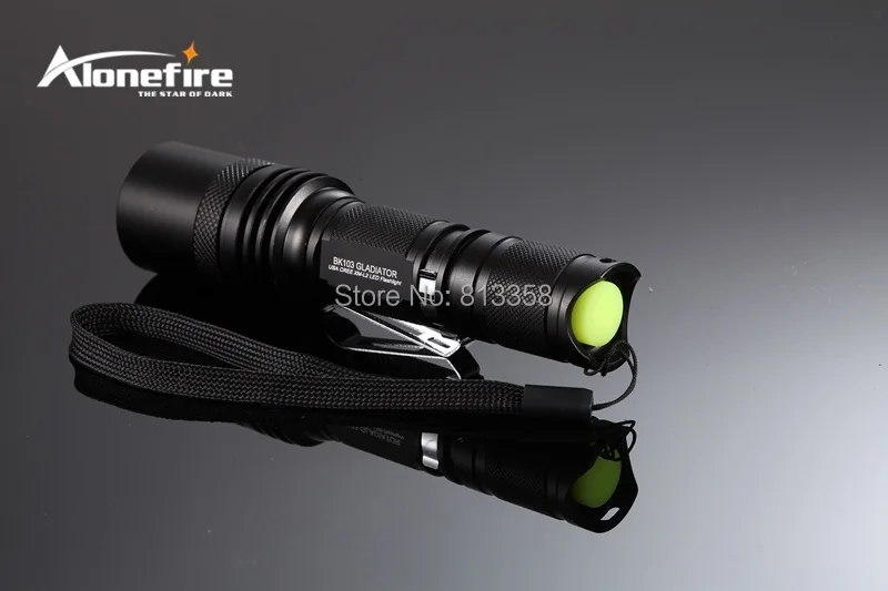 Alonefire Gladiator серии bk103 CREE XM-L2 LED 5 Режим Портативный светодиодный фонарик для аккумуляторов 18650-Бесплатная доставка