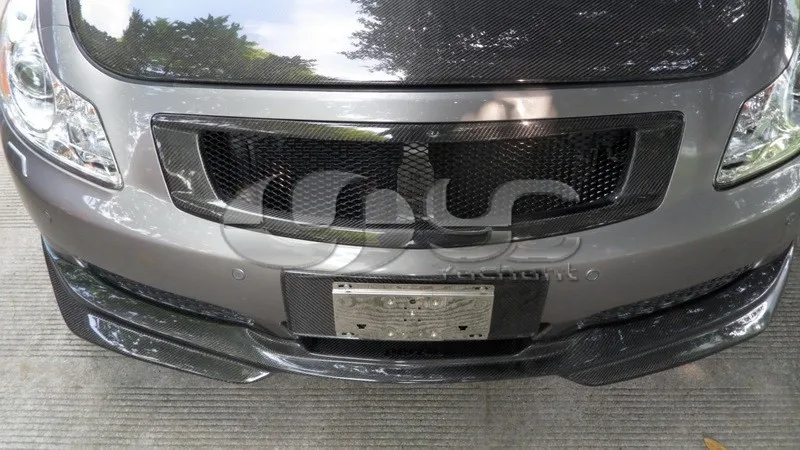 Углеродное волокно JP Стиль передняя губа подходит для 2007-2010 Infiniti G35 G37 4D Седан