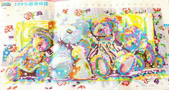 Рукоделие, вышивка крестом, наборы для вышивания, сделай сам DMC семья медведей картины узоры счетный крест-сшивание, рождественское искусство