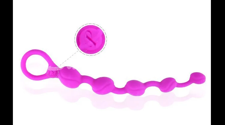 BAILE Intimate Anal Sex Toys Shop Purple Waterproof Silicone Anal Beads Plug Sex Products for Women and Men Gay Free Shipping (8)