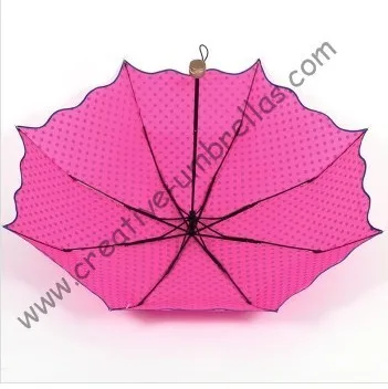 Руководство модное полный Dot Design зонты, 190 т pongee ткани, сумка супермини, дамский зонтик, три раза, дождя, анти-ржавчина