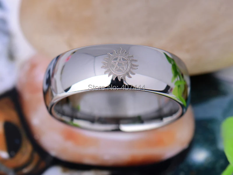 Бесплатная доставка YGK JEWELRY Лидер продаж 8 мм польские ленты Сверхъестественное мужские Вольфрам обручальное кольцо из карбида