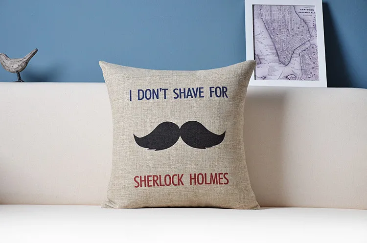 Jim Moriarty и Sherlock Holmes домашний декор подушка льняная хлопковая Подушка диванная Подушка декоративная подушка