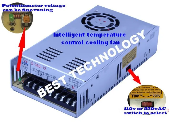 Импульсный источник питания 400W 36V DC переключатель питания с одним выходом! Для фрезерного станка с ЧПУ, пенопластовая мельница, лазерный гравер, плазма