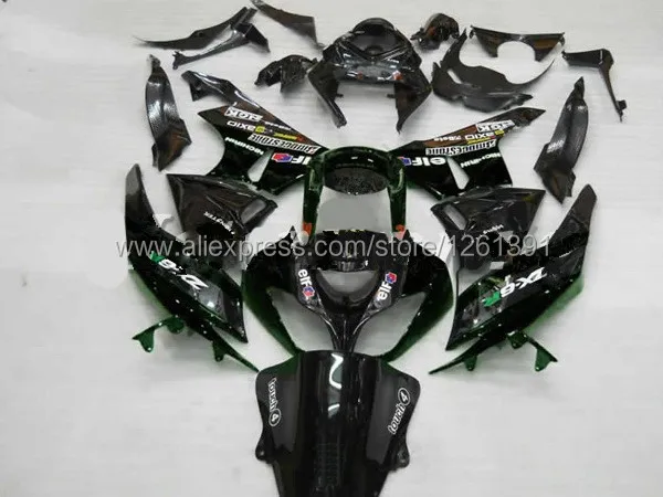 ABS Обтекатели для Кавасаки ниндзя ZX 6R 2009 2010 2011 ZX6R 09 10 11 ZX-6R 09 10 11 обтекатель части черный 1w2q