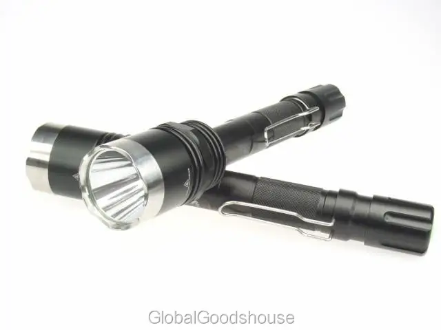 ; 20 компл./лот X8 Cree XML-T6 фонарик перезаряжаемый светодиодный фонарь дальнего радиуса действия съемки верховой езды огни+ 2x18650+ Зарядное устройство