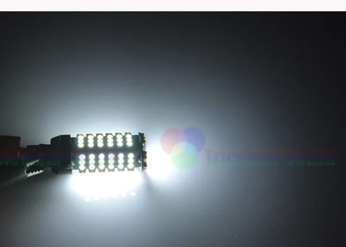 Autoec T20 7440 7443 WY21W W21/5 Вт 1210 3528 102 SMD LED W5W автомобиля сигнал поворота свет лампы авто белый DC12V 100X# LD02