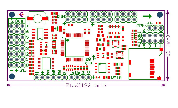 STM32F405 MS5611+ MAX21000+ LSM303 четыре оси