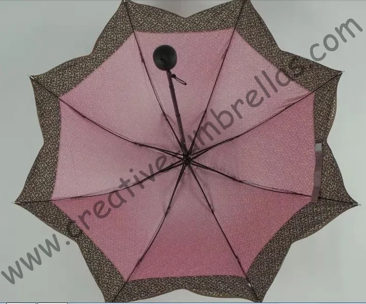 Зонтик с Кленовым листом, ткань с леопардовым принтом, 8k ребра, три сложения, ручные зонты, имитация райского зонта. supermini