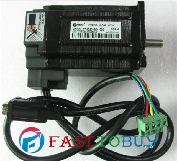 Новый 57hbm20-1000 Leadshine Гибридный Серводвигатель 1.8 градусов 2.0nm 5.8a один год гарантии