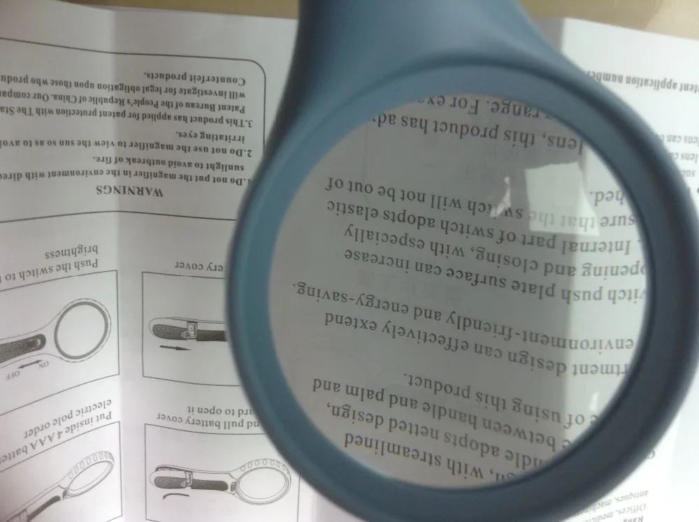 3 светодиодный Лупа с сеткой 2.5x увеличение# 9986B