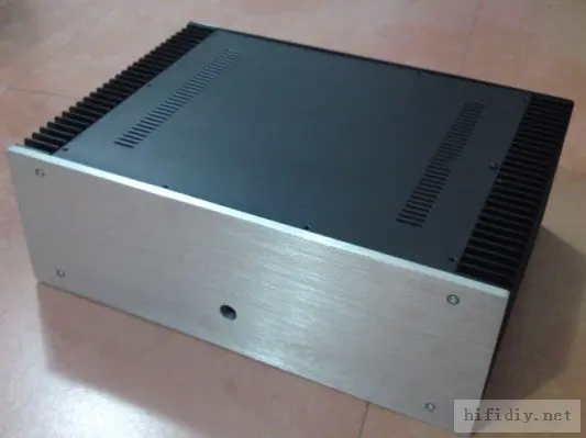 4315 A Алюминиевый усилитель мощности шасси/коробка/DIY усилитель корпус/черная версия