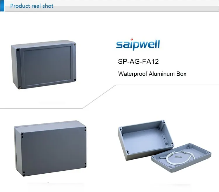 Saip 200*130*80 мм водонепроницаемый переносной инструмент Алюминиевый ящик для электронных SP-AG-FA12