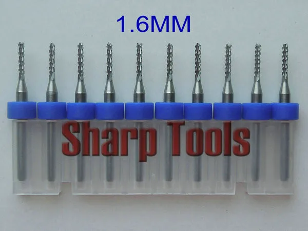3.175x1.6MM- Import Tungsten Milling Cutter CNC Corn Carbide PCB Cutting Tool Set, Mini PCB Milling Bits Cutter on Board Router