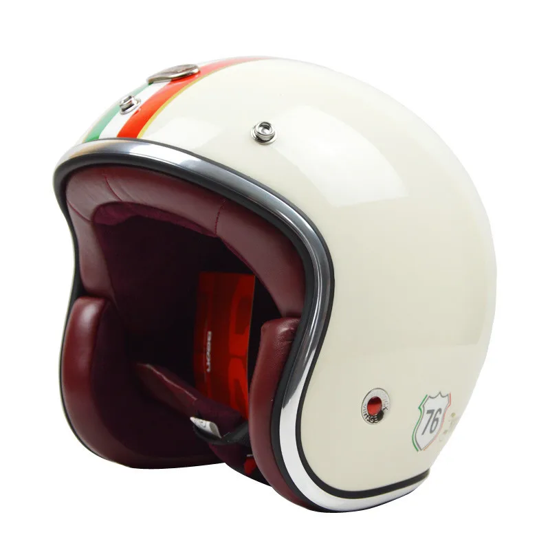 BEON moto CASCO CAPACETE с открытым лицом beon винтажный мотоциклетный rcycle шлем кожаный внутренний коврик реактивный Ретро скутер шлем сертификации ECE