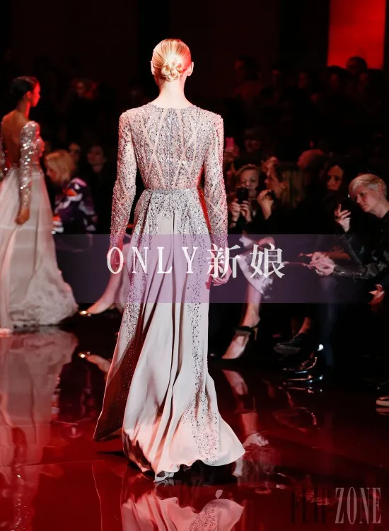 Дизайн vestido de noiva Формальные Длинные рукава Роскошная обувь с украшением в виде кристаллов разрез стильное платье элегантные вечерние платье для мамы; обувь под свадебное платье для невесты