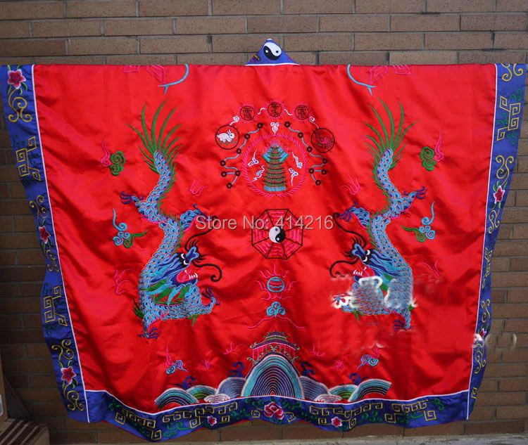 Красный унисекс Taoist платье robetai chi cassock одежда для тайцзи мастер дзен одежда для боевых искусств taoismsuit наивысшего качества