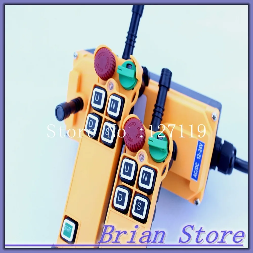 110VAC 4 канала 1 Скорость 2 передатчика подъемный кран грузовик радиоуправляемая система с E-Stophs-4s-2