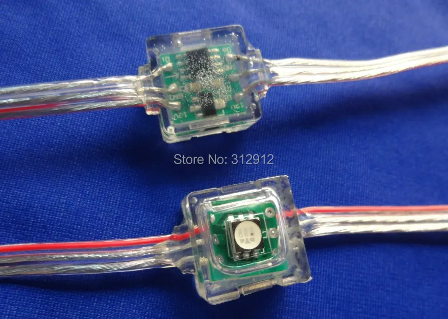 DC12V WS2811 led 5050 SMD пиксельный узел; 50 шт. веревочке; IP68 Номинальная; заполнение эпоксидной смолой