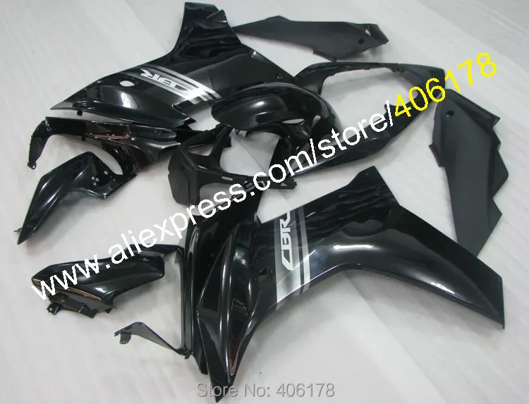 Для CBR600F CBR 600 F 2011-2013 CBR 600F 11 12 13 Черный ABS Набор обтекателей мотоциклов(литье под давлением