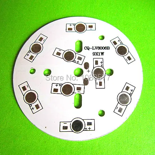 9 Вт высокой мощности PCB, 78 мм PCB для светодиодный лампы, 9 Вт светодиодный алюминиевая Базовая плита, LV8006B PCB для DIY светодиодный светильник