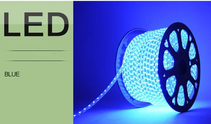 220V 110V SMD 5050 Светодиодная лента светильник с вилкой питания белый 60 светодиодов/м водонепроницаемая лента 100 м