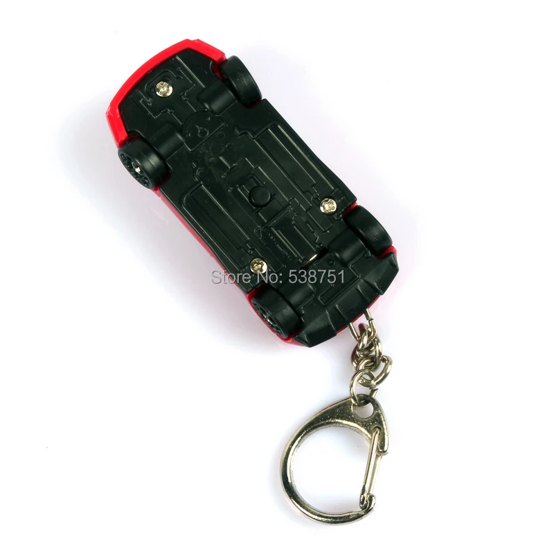 По FedEx 100 шт./лот брелок машинка со светодиодом 3D автомобильный брелок звуковой свет светодиодный брелок для ключей творческое мужское игрушечное брелок