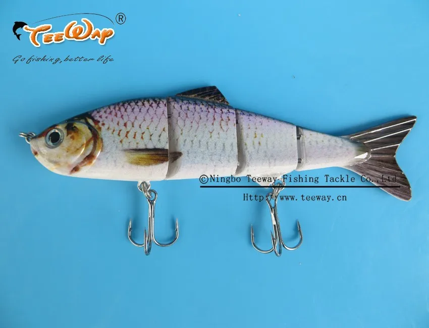 Продукт Рыбалка приманки 4 Сегмент Swimbait Жесткий приманки медленно 19 г 12 см рыболовный крючок Рыболовные снасти FL4-M01