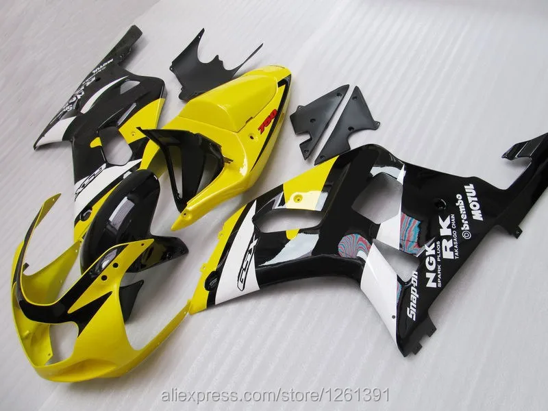 Желто-черный обтекатель для SUZUKI 2001 2003 GSXR600 750 01 02 03 GSXR600 GSXR750 K1 01 02 03 GSXR 600 750 Обтекатели Наборы
