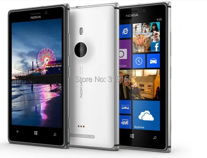 Nokia Lumia 925 разблокированный Восстановленный Windows мобильный телефон 4,5 ''8MP wifi gps 3g& 4G GSM 1G ram 16GB rom сенсорный экран