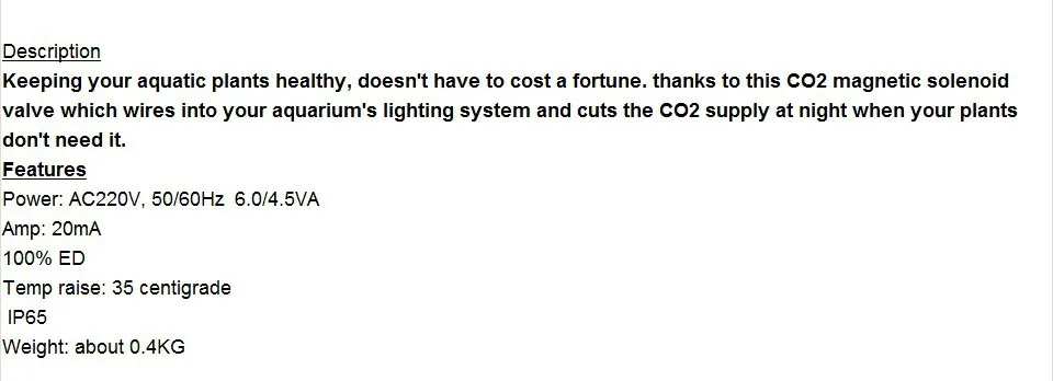 CO2-magnetic пластиковый электромагнитный клапан ночное время отрезать