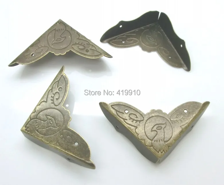 Shipping-20pcs, античный бронзовый узор, Резные Металлические Угловые Альбомы, меню, папки, угловые протекторы 6,3 см J1736