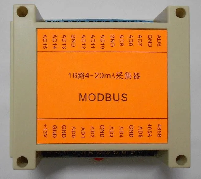 MODBUS RTU 16-канальный 4-20MA приобретение промышленного класса коммуникационный модуль триггерный релейный модуль rs485/232