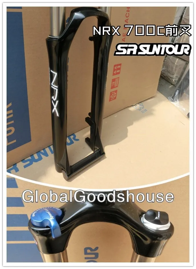 SR Suntour NCX Lite 700C 1-1//8/" 70 mm Travel Suspension Disc Fork Speed lockout