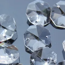 OCTAGON BEADS -CLEAR