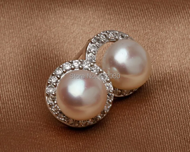 Хит 925, серебряные серьги-гвоздики с пресноводным жемчугом, серьги с настоящим жемчугом, серьги с натуральным жемчугом для очаровательных женщин