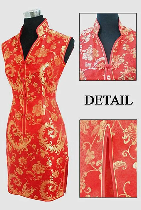 Бургундское традиционное китайское женское платье Mujeres Vestido женское атласное мини-платье с v-образным вырезом Cheongsam Qipao Размеры S M L XL XXL XXXL JY012-7