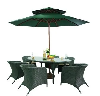 Дизайн! Ротанг dinnig стол и стул комплект