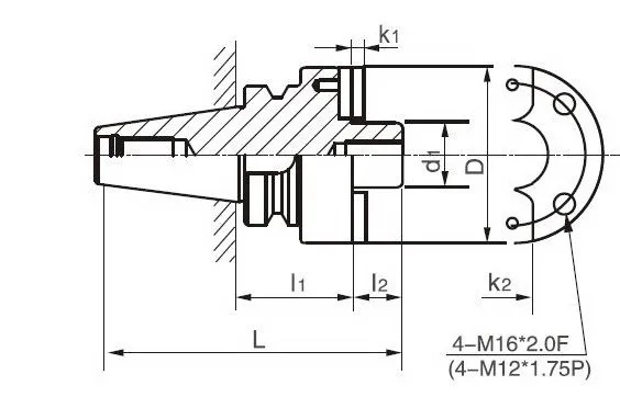 BT40-FMB22-60 лицо мельница Toolholder системы работает на фрезерные станки с ЧПУ