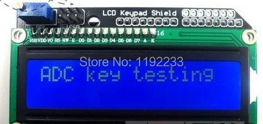 1602 ЖК-модуль клавиатура щит для Arduino Duemilanove UNO MEGA2560 MEGA1280