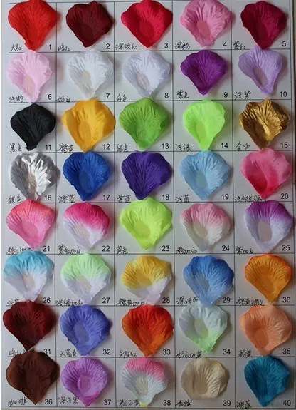 color card of petal