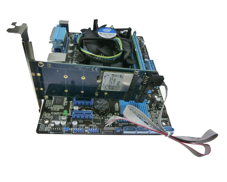 Двойной 7pin SATA для Dual M.2(NGFF) SSD адаптера